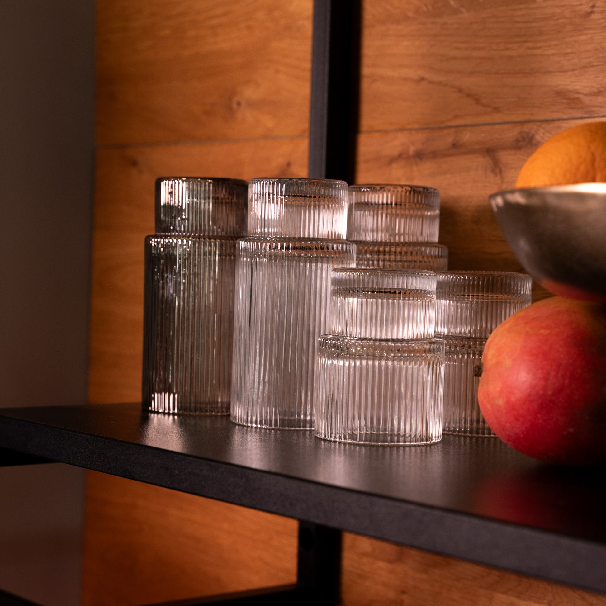 Kikis Ripple Gläser - 2er Set - 300ml in grau -  von Kikis Kitchen - Nur €14.90! Bestelle jetzt Kikis Kitchen