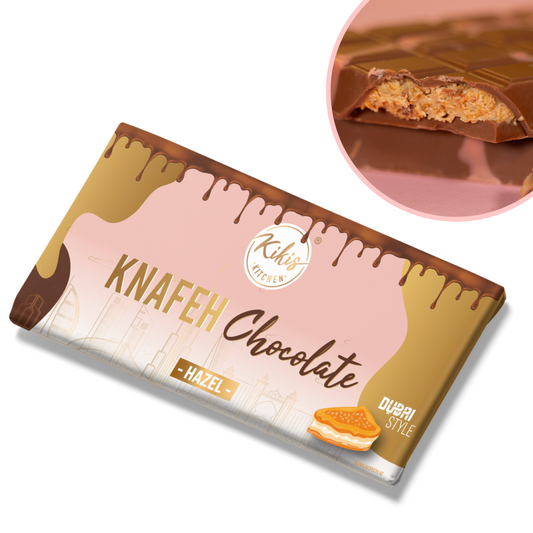 Kikis Knafeh Chocolate - HAZEL (Dubai Schokolade) 🍫 VORBESTELLUNG VERSAND AB 19.08.24 -  von Kikis Kitchen - Nur €14.90! Bestelle jetzt Kikis Kitchen